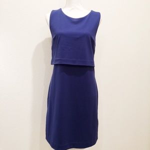 CYNTHIA ROWLEY Blue Sheath Knee Length Dress